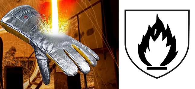 Nehorľavé rukavice EN407