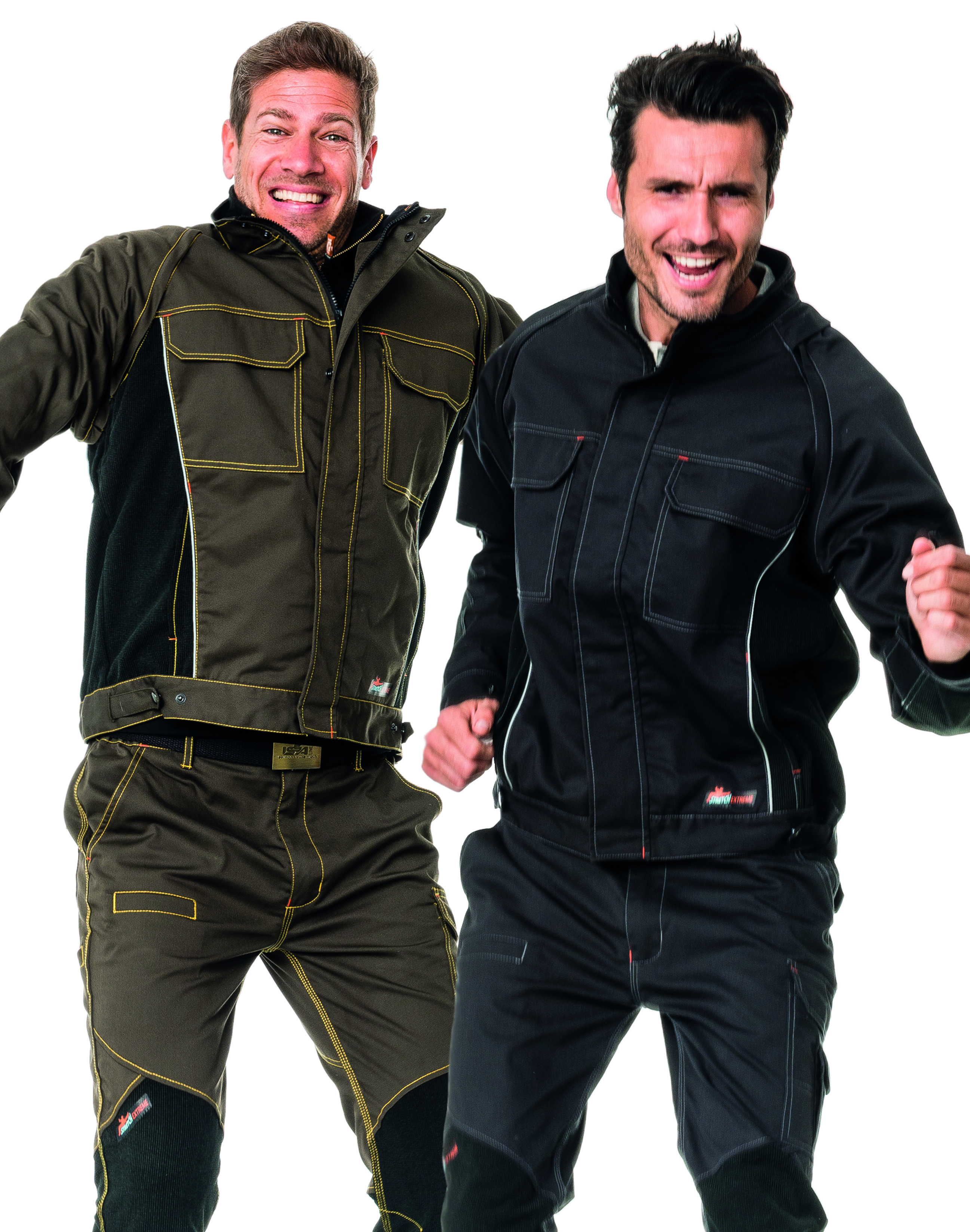 Strečové montérkové šortky SLIM FIT ISSA STRETCH 8834/200 moss