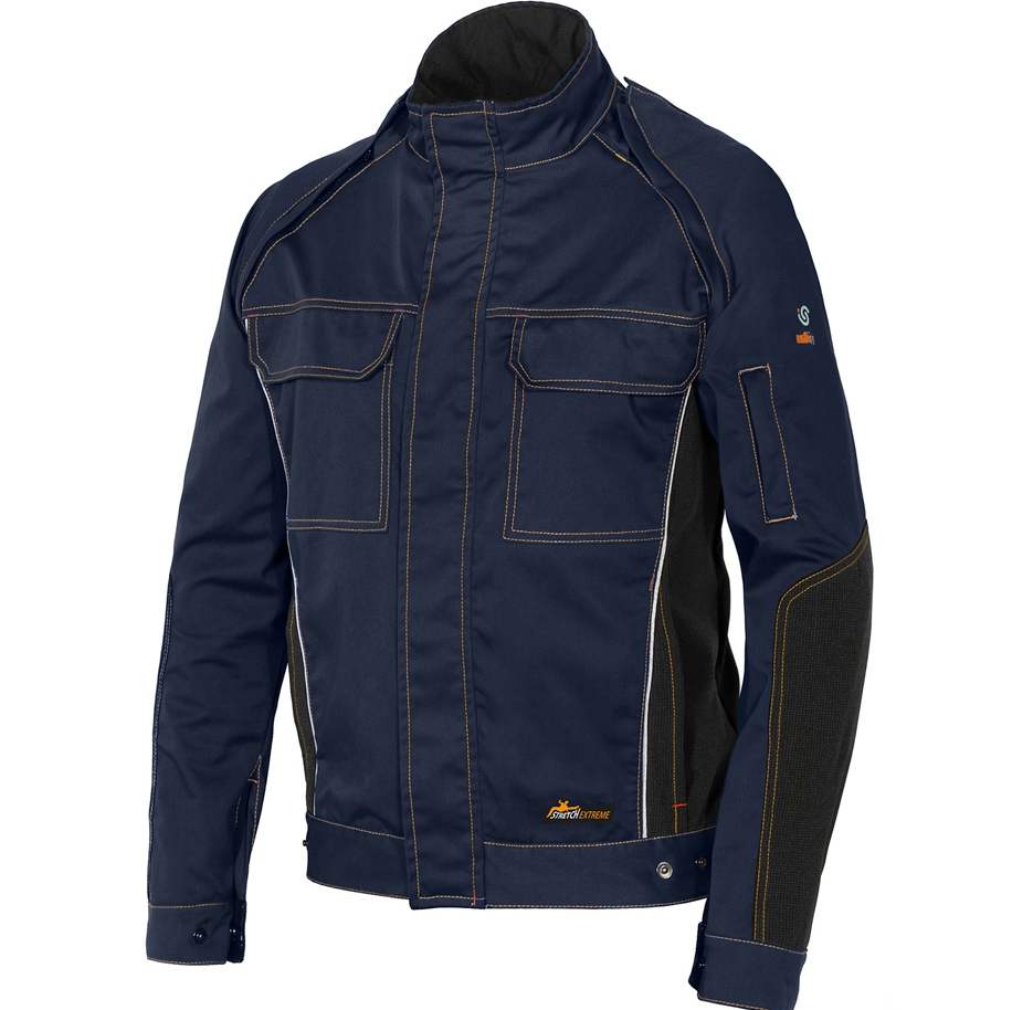Strečová montérková bunda SLIM FIT ISSA STRETCH EXTREME 2v1 8845B/040 TMAVOMODRÁ